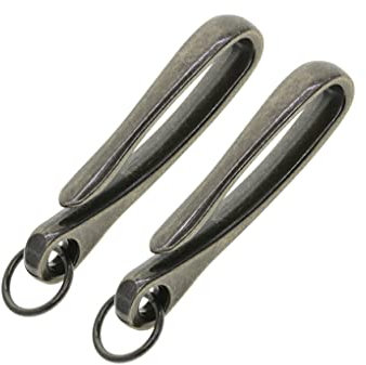 VUIUYOIES Packung mit 2 Brieftaschen, japanische U-förmige Haken, Zinklegierung, Schlüsselanhänger, DIY, Basteln, Haken, Ketten, Schlüsselanhänger, Zubehör, hellgold, Schwarz