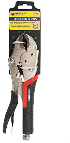 10” Heavy Duty Locking Plier - Curved Mole Grip, Self Pliers Comfort Handles | Size 250Mm, Multi Purpose, Household DIY Hand Tool, Strong & Durable, Long Lasting
