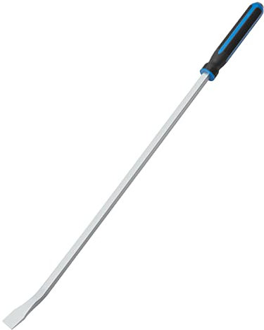36 inch Pry Bar Heavy Duty, Thicker Hammer Strike Cap, Angled Tip, Mechanic Hand Tools for Automotive, Demolition, Nail Puller, Crowbar