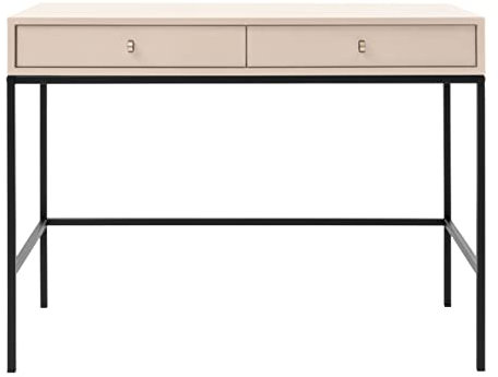 Mirjan24 Schminktisch Leslin LT104 mit 2 Schubladen Kosmetiktisch Frisiertisch Frisierkommode v2 (Beige)