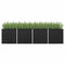 WIFESE Lit SuréLevé De Jardin Anthracite 320x80x77 Cm Acier Galvanisé Jardinieres Exterieur Jardiniere Bois Jardiniere Balcon Carré Potager Bacs ã Fleurs Rectangulaire