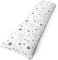 Amilian Seitenschläferkissen inkl. Füllung und Bezug: 150cm x 40cm, Stillkissen, Schwangerschaftskissen, Lagerungskissen Baby und Erwachsene, Pregnancy Pillow: Gute Nacht Grau