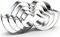 Schnurrbart Ausstechformen-Set groß verschiedene Größen – 12,7 cm, 10,2 cm, 7,6 cm, 5,1 cm – 4 Stück Bart Ausstechformen Formen für Männer Vatertag – Edelstahl
