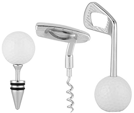 Flaschenöffner-Set, Golf-förmiger Korkenzieher, Rotwein-Bier-Flaschenöffner Für Bar, Hochzeit, Feier, Club, Golf-Geschenksets Für Golf-Enthusiasten, Geschenke für Golfer
