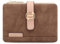 REETEE Portefeuille Femme PU Cuir Porte Monnaie Femme Petit Format Courte Porte Feuilles pour Femmes Porte-chéquiers Porte-Cartes 7 Emplacements pour Cartes et Zippé Pochette à Monnaie (Rouge Brun)