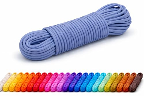 KBBB Gummikordel 1mm / 2mm / 2,5mm / 3mm / 4mm / 5mm Rundgummi Gummischnur elastisch Handwerk Lange 5m / 4m / 3m / 2m 32 Farben 398 Blaugrau 3mm X 5m