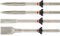 Hilti TE-YX SM/FM/SC 36 Chisel Set, Pack of 4 (2 Pointed, 1 Narrow-Flat, 1 Scaling) SDS-max (TE-Y) Self-Sharpening Chisel bits for Demolition of Concrete and Masonry, Dimensions: 360 mm Long (2241999)