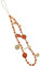 Uposao Mobile Phone Lanyard, Crystal Bead Anti-Lost Phone Case Pendant Chain, Orange