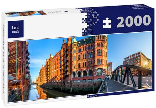 Lais Puzzle Speicherstadt, Hamburg, Deutschland 2000 Teile Panorama