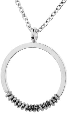 Ernstes Design Anhänger AN1005 mit Hämatit Edelstahl