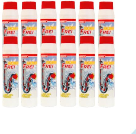 Rohrreiniger Rohrfrei Abflussreiniger Pulver von Reinex - 1000 g - Sparset - 12 Stück