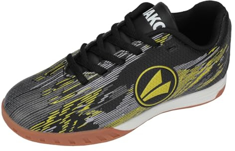 Jako Unisex Kinder J-SI Stepover Hallenturnschuh, Jet Black Neon Yellow, 37 EU