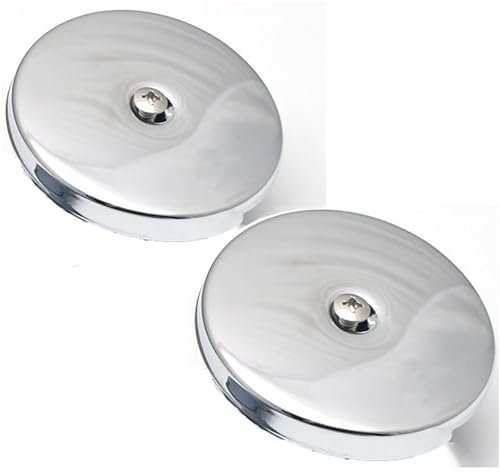 Stainless Steel One-Hole Bathtub Overflow Face Plate Polish Finished 2pcs/Pack