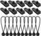 20 PCS Tarp Clips Set, Including 10 PCS Heavy Duty Clips and 10 Tent Bungee Cords, Camping Tarpaulin Tent Clips Awning Clamps for Awning Outdoor Camping