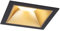 Paulmann 93129 LED Einbauleuchte 3-Step-Dim Cole IP44 eckig 88x88mm Coin 3x6W 3x470lm 230V 2700K Schwarz, Gold matt