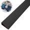 Türschwellenrampen, 100x8x2CM Schwellenrampe, PVC Rollstuhlrampe, rutschfeste Oberfläche, Gummirampe Auffahrrampe Schwellenrampe für Rollstuhl, Kinderwagen, Rollator oder e Scooter (Schwarz, 2)