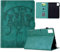 Vaitasy Funda para Xiaomi Redmi Pad SE 11 Pulgadas 2023 Simpática Silueta de Gato Cuero PU con Multiángulo Folio Carcasa para Redmi Pad SE 11 Verde