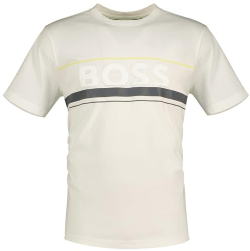 BOSS Iconic Zone Men's T-Shirt, 100White, L