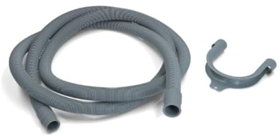 SOS Accessoire Universal-Ablaufschlauch mit geraden Ausgängen 22-29 mm (L2000 mm) für Waschmaschine aller Marken 3666356045866
