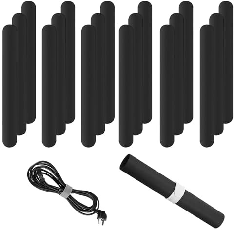 Snap Wraps, Silikon-Snap-Bänder, Vinyl-Rollenhalter, Geschenkpapier-Slap-Bänder, Silikon-Slap-Armbänder, Geschenkpapier-Rollenhalter-Clips, Geschenkpapier-Klammern, Flip Wraps, Slaps-Stick-Rollen(Blac