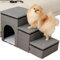FURRYPAWS Hundetreppe für Bett & Sofa – Faltbare Haustiertreppe, rutschfeste Hunderampe für kleine und große Hunde, ideal für Reisen, 24/7 Kundenservice