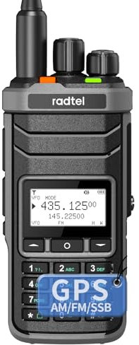 Radtel RT-860G Radio Ham multi-bande HF UHF VHF double bande avec AM USB LSB CW CB LW MW SW SSB Réception 1024 canaux, batterie 2000 mAh, charge de type C