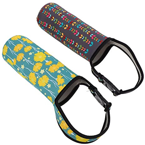 JOINPAYA 2piezas Funda Aislante para Botellas De Agua Cubierta De Termo Portátil Sostenible y Colorida para Viajes y Actividades Al Aire