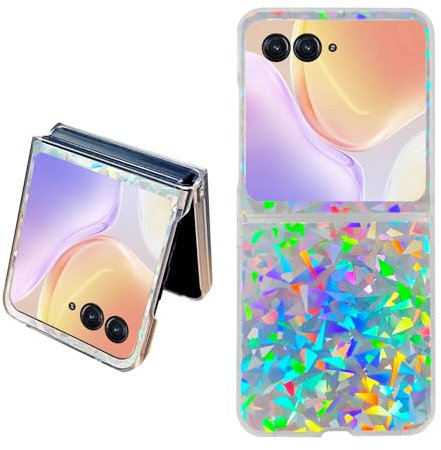 Fourmor Coque de téléphone pour Motorola Razr 50 /Razr 50 Ultra – Coque de téléphone Pliable à Motif Laser – pour Motorola Razr 50 /Razr 50 Ultra Coque de téléphone pour Moto RAZR 2024