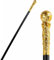 Gwezmxs Gehstock Fasching, Zepter Kostüm Accessoire für Karneval, Cosplay, Halloween, Golden - 84cm