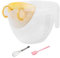 Cuenco para huevos con embudo – Taza de medición multifuncional con filtro, vaso batidor de huevos de 1000 ml, embudo para hornear huevos con escala, herramienta de cocina multiusos para lavar arroz