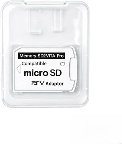 Adaptador SD2Vita 5.0, Adaptador Micro SD para PS Vita Consola Portátil, Convertidor Micro SD a Tarjeta de Juego, Compatible con Modelos 1000 2000 PSTV, Alta Velocidad de Carga, Instalación Fácil