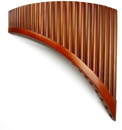 Traditionelle Panflöte Panflöte 25 Pfeifen C-Tonart Holzblasinstrument Traditionelles Musical(LEFT HAND -C)