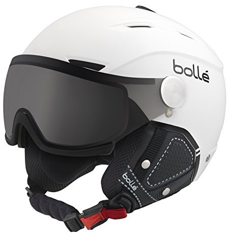 Bollé Backline Visor Premium Outdoor Helmet, WHITE (SOFT WHITE & BLACK), 54 - 56 cm