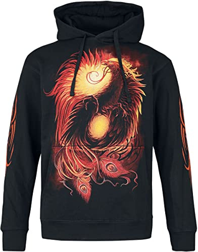 Spiral Phoenix Arisen Männer Kapuzenpullover schwarz XL 100% Baumwolle Gothic, Horror, Rockwear