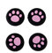 4 tapas analógicas de silicona para el pulgar de los controladores de juegos de PS4, PS3, Xbox One, Xbox 360, PS2, color rosa