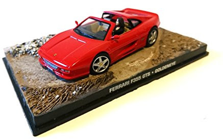 JAMES BOND - Voitue Miniature de Collection Compatible avec Ferrari 355 007 GoldenEye - 1/43 Model DY010AP