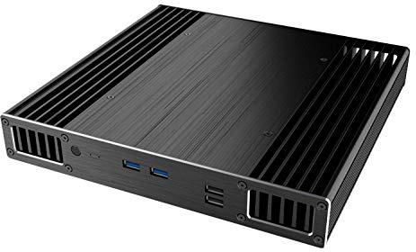 Akasa Plato X7D | Intel 7th Gen NUC (Dawson Canyon) | 38,5mm hoch | PC Lüfterloses Gehäuse | Aluminium | VESA | CPU Kühlung | 2,5 SSD HDD | A-NUC39-M1B