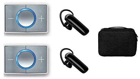 Ceecoach 2 Bluetooth Duo Weiss Set + Bluetooth Headset + Tasche
