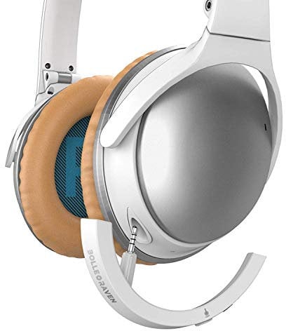 Bolle&Raven Wireless Bluetooth Adapter for Bose QuietComfort 25 Headphones (QC25) (White)