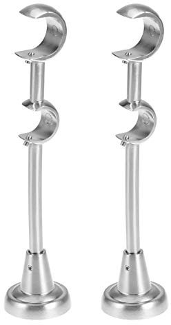 Vosarea - 2 supporti per aste di tendaggi, adatti a barre con diametro di 20/25 mm