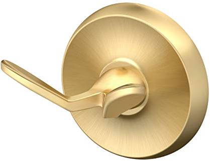 Gatco Double Robe Hook, Brushed Brass, 2.75