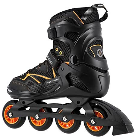Nils Extreme Inliner ABEC9 - Patines en línea para hombre (80 mm, talla 42-45), color naranja