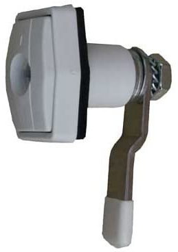 Serrure de portillon ZADI Push hexagonale Blanche