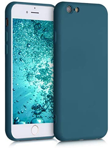kwmobile Case Compatible with Apple iPhone 6 / 6S Case - Slim Protective TPU Silicone Phone Cover - Teal Matte