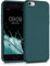 kwmobile Case Compatible with Apple iPhone 6 / 6S Case - Slim Protective TPU Silicone Phone Cover - Teal Matte