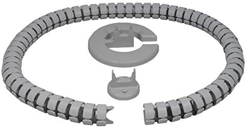 Kabelführung rund Kaba 35 Länge:1240 mm Design Kabelschlauch Made in Germany (Grau)