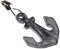 RiloStore 4 STK Tischdeckenbeschwerer Anker Gußeisen Tischdeckengewichte extra schwer Eisen Anker grau Tischdeckenklammern Gewichte Tischdecke Klammer Clip maritim Metallanker