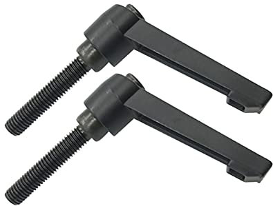 Anawakia 2 Stück Klemmhebel Griff, M10 Edelstahl Außengewinde Verstellbarer Griff Maschinengriffe,Klemmhebel Außengewinde (80mm)