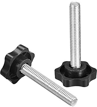 Manopola a vite M8 a forma di testa esagonale, 10 pezzi per bloccaggio di parti, attrezzature per macchine (M8 x 60 mm)