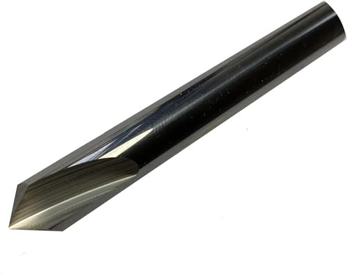 CNC QUALITÄT VHM Entgrater Schaftfräser Ø 1 bis Ø 12 mm - Hartmetall Fasenfräser 90° HRC55 (Ø 8 mm)
